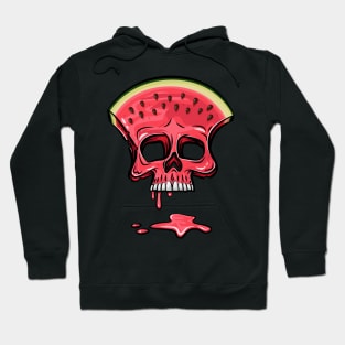 Watermelon Skull Halloween Gift Funny Fruits Beaches Hawaii Hoodie